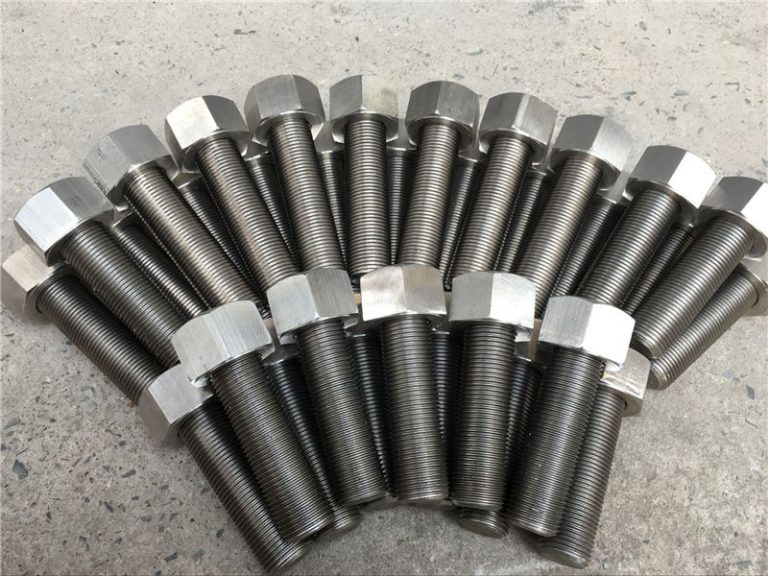 254smo uns s31254 en1.4547 bultar och muttrar 1-1 / 2 ”-8unx180mm gängstång