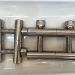 ansi 316ti / sv 1.4571, 317l / sv 1.4438 rostfritt stål delar-anslutning stång serien